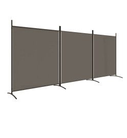 Cloison de séparation 3 panneaux Anthracite 525x180 cm Tissu