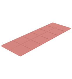 Panneaux muraux 12 pcs Rose 90x30 cm Velours 3,24 m²