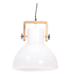 Lampe suspendue industrielle 25 W Blanc Rond 40 cm E27