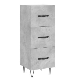 Buffet Gris béton 34,5x34x90 cm Bois d'ingénierie