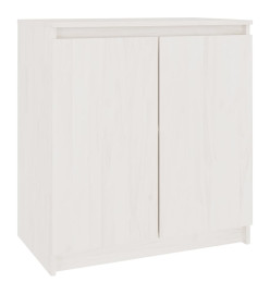 Armoire latérale blanc 60x36x65 cm bois de pin massif