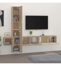 Ensemble de meubles TV 5 pcs Chêne sonoma Bois d'ingénierie