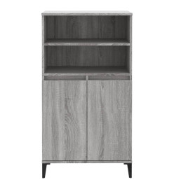 Buffet haut Sonoma gris 60x36x110 cm Bois d'ingénierie