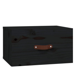 Tables de chevet murales 2 pcs Noir 40x29,5x22 cm