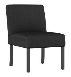 Fauteuil sans accoudoirs noir tissu