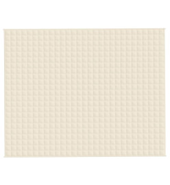 Couverture lestée Crème clair 235x290 cm 11 kg Tissu