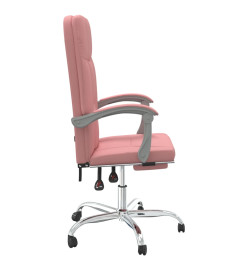 Fauteuil inclinable de bureau Rose Similicuir