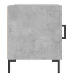 Table de chevet gris béton 40x40x50 cm bois d’ingénierie