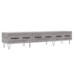 Meuble TV sonoma gris 150x36x30 cm bois d'ingénierie