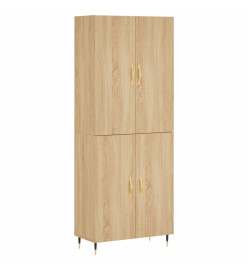 Buffet haut Chêne sonoma 69,5x34x180 cm Bois d'ingénierie