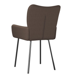 Chaises à manger lot de 2 taupe tissu