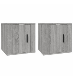 Meubles TV muraux 2 pcs Sonoma gris 40x34,5x40 cm