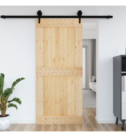 Porte 100x210 cm bois massif de pin