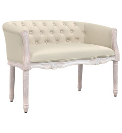 Banc beige 98x56x69 cm lin