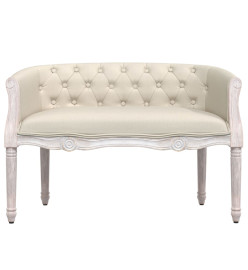 Banc beige 98x56x69 cm lin