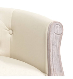 Banc beige 98x56x69 cm lin