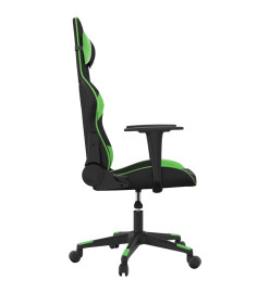 Chaise de jeu Noir et vert Similicuir