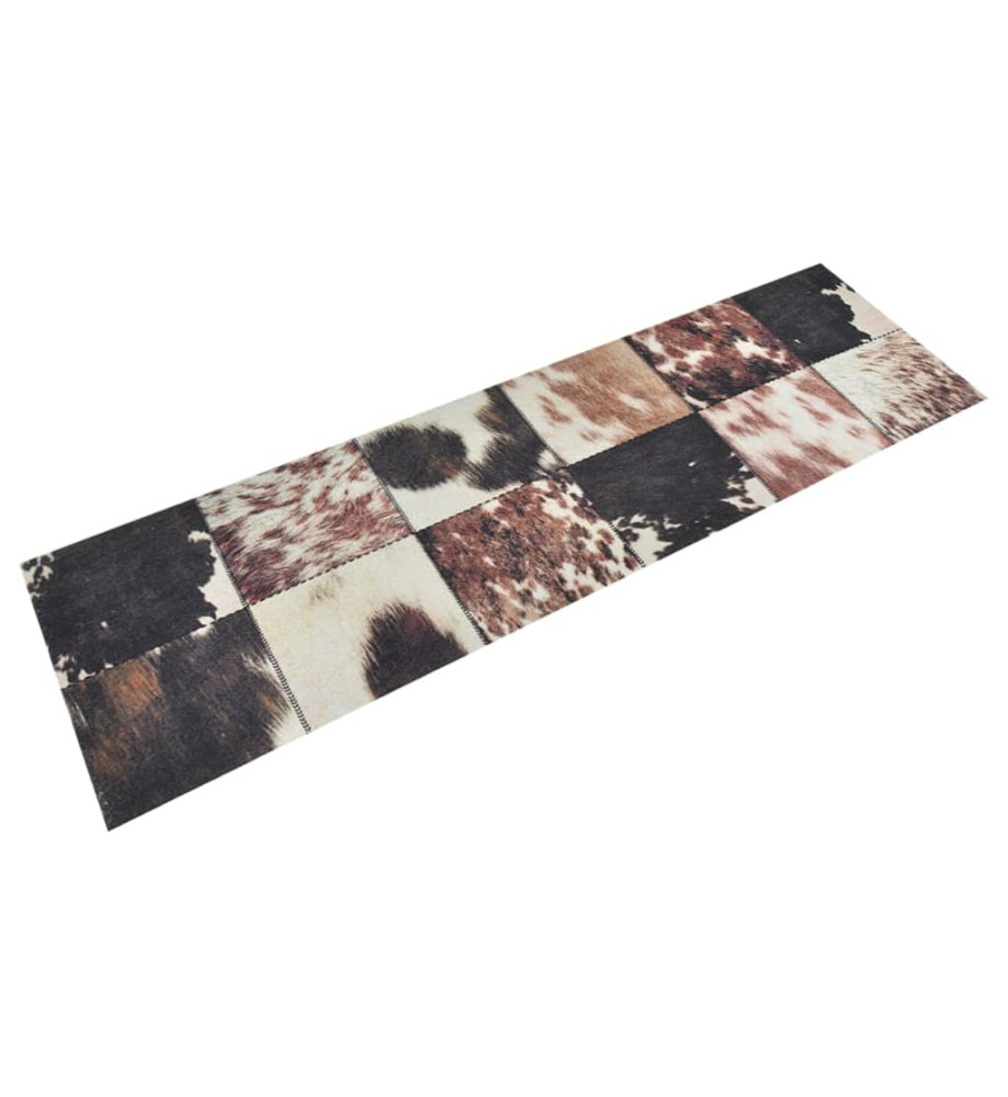 Tapis de cuisine lavable impression peau d'animal 45x150 cm