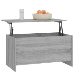 Table basse Sonoma gris 102x55,5x52,5 cm Bois d'ingénierie