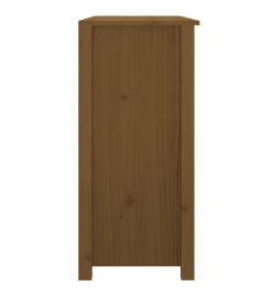 Buffet Marron miel 100x35x74 cm Bois massif de pin