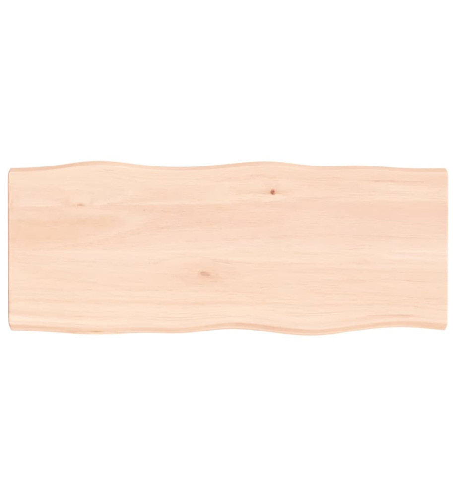 Dessus de table bois chêne massif non traité bordure assortie