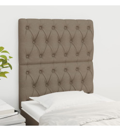 Têtes de lit 2 pcs Taupe 80x7x78/88 cm Tissu