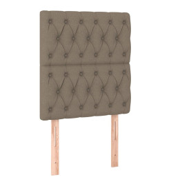 Têtes de lit 2 pcs Taupe 80x7x78/88 cm Tissu