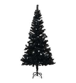 Sapin de Noël artificiel avec support noir 120 cm PVC