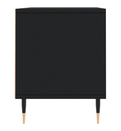 Meuble TV noir 100x34,5x44,5 cm bois d'ingénierie