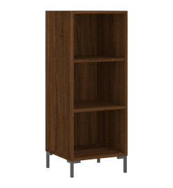 Buffet chêne marron 34,5x32,5x90 cm bois d'ingénierie