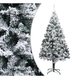 Sapin de Noël artificiel LED et flocons de neige Vert 400 cm