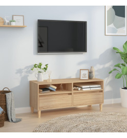 Meuble TV chêne sonoma 100x34,5x44,5 cm bois d'ingénierie