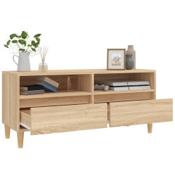 Meuble TV chêne sonoma 100x34,5x44,5 cm bois d'ingénierie