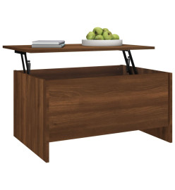 Table basse Chêne marron 80x55,5x41,5 cm Bois d'ingénierie