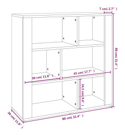 Buffet Chêne marron 80x30x80 cm Bois d'ingénierie