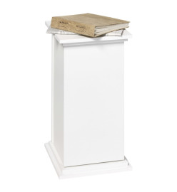 FMD Table d'appoint avec porte 57,4 cm Blanc