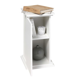 FMD Table d'appoint avec porte 57,4 cm Blanc