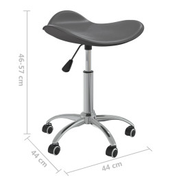 Tabouret de salon et spa Gris Similicuir