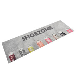 Tapis de cuisine lavable impression shoezone 60x180 cm velours