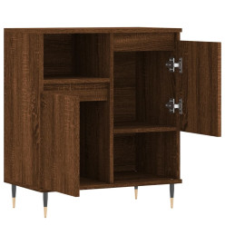 Buffet Chêne marron 60x35x70 cm Bois d'ingénierie