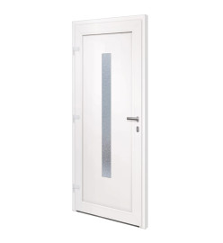 Porte d'entrée Blanc 98x208 cm PVC