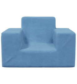 Canapé pour enfants Bleu Peluche douce