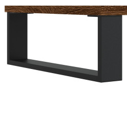 Buffet chêne marron 57x35x70 cm bois d'ingénierie