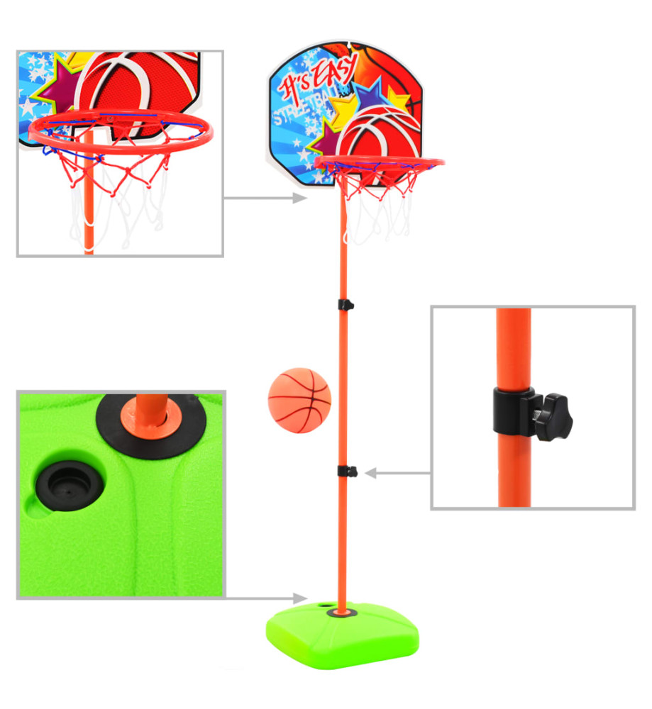 Ensemble de panier et de ballon de basket pour enfants