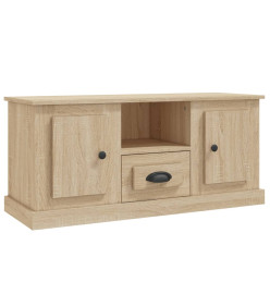 Meuble TV chêne sonoma 100x35,5x45 cm bois d'ingénierie