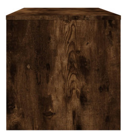 Meuble TV Chêne fumé 100x40x40 cm Bois d'ingénierie