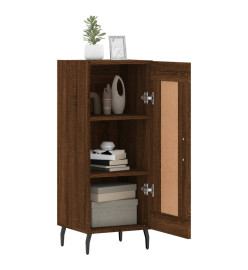 Buffet Chêne marron 34,5x34x90 cm Bois d'ingénierie