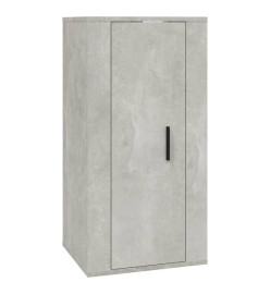 Ensemble de meubles TV 4 pcs Gris béton Bois d'ingénierie