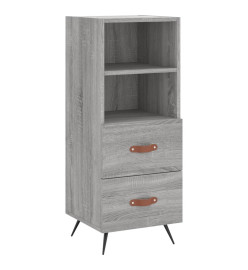 Buffet Sonoma gris 34,5x34x90 cm Bois d'ingénierie