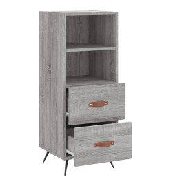 Buffet Sonoma gris 34,5x34x90 cm Bois d'ingénierie